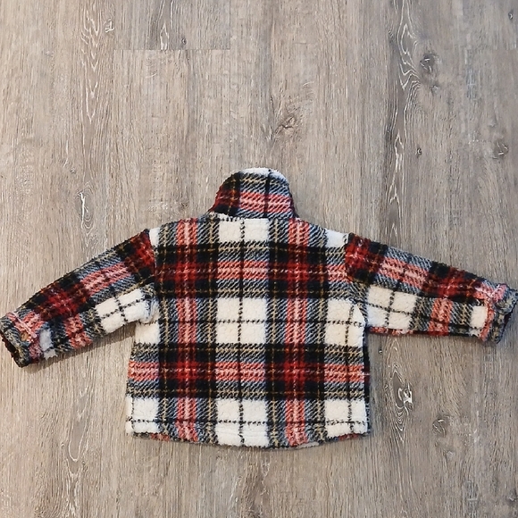 OLD NAVY Plaid Shaket 12-18 Months - Picture 3 of 6